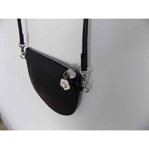 Zac Posen crossbody bag black leather purse NWOT - Picture 4 of 8